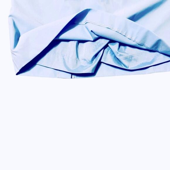 Golfino Skort Womens Size 4 Lt Blue Stretch Polyester Blend Golf Tennis Side Zip - Picture 9 of 10